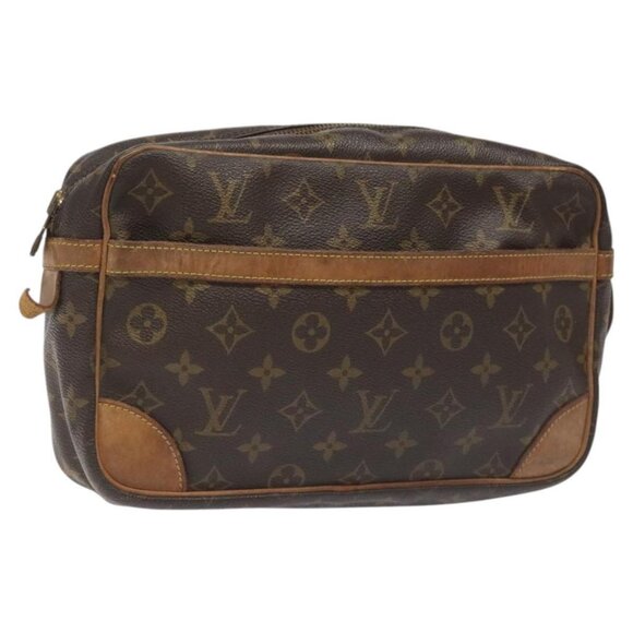 LOUIS VUITTON Monogram Compiegne 28 Clutch Bag M51845 LV Auth EC650 - Picture 2 of 16